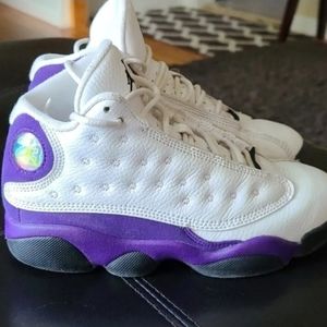 Nike Air Jordan 13 Retro White/ Court Purple 1.5Y